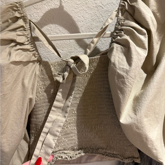 Beige Ruched Top - Picture 6 of 6